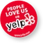 People love us on Yelp award